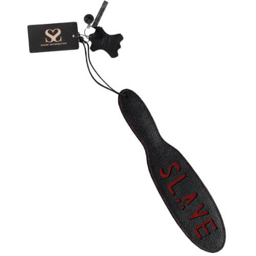 Bound X Leather Slave Paddle - Bound X by Share Satisfaction