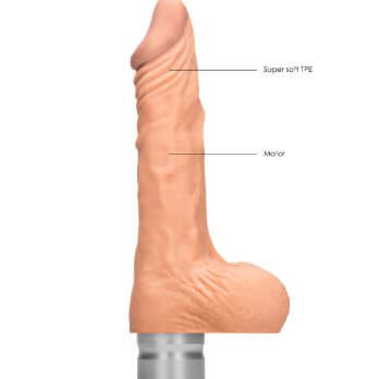 7" / 17 cm Realistic Vibrating Dildo With Balls