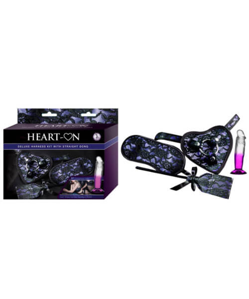 HEART-ON DELUXE HARNESS KIT WITH STRAIGHT DONG-PURPLE
