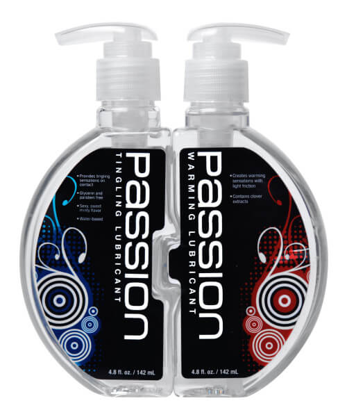 Passion Warming and Tingling Lube Combo - 9.6 oz.