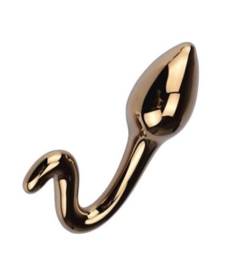 Lucent Gold Glass Curve Butt Plug - Lucent by Share Satisfaction