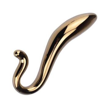 Lucent Aura Gold Glass Butt Plug - 7.2 Inch - Lucent by Share Satisfaction