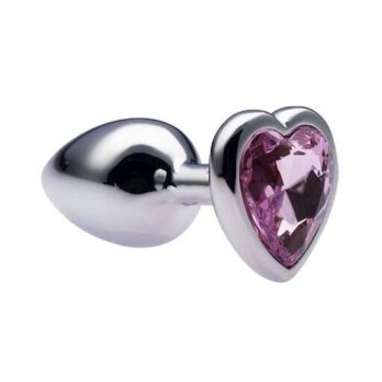 Kinki Range Alloy Love Heart Gemmed Butt Plug - 2.7 Inch - Kinki Range by Share Satisfaction