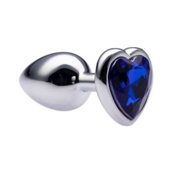 Kinki Range Alloy Love Heart Gemmed Butt Plug - 2.7 Inch - Kinki Range by Share Satisfaction