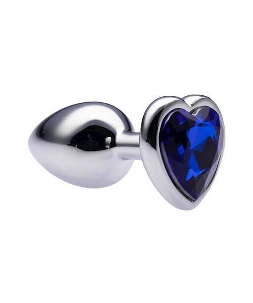 Kinki Range Alloy Love Heart Gemmed Butt Plug - 2.7 Inch - Kinki Range by Share Satisfaction