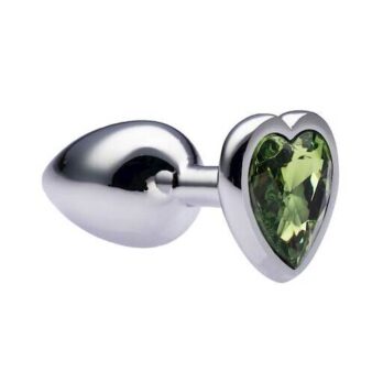 Kinki Range Alloy Love Heart Gemmed Butt Plug - 2.7 Inch - Kinki Range by Share Satisfaction