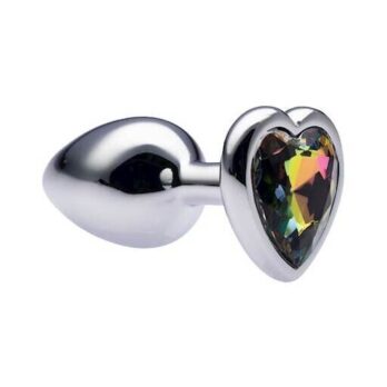 Kinki Range Alloy Love Heart Gemmed Butt Plug - 2.7 Inch - Kinki Range by Share Satisfaction