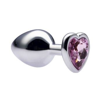 Kinki Range Alloy Love Heart Gemmed Butt Plug - 3.2 Inch - Kinki Range by Share Satisfaction