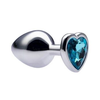 Kinki Range Alloy Love Heart Gemmed Butt Plug - 3.2 Inch - Kinki Range by Share Satisfaction