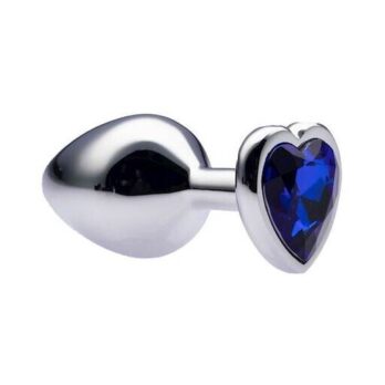 Kinki Range Alloy Love Heart Gemmed Butt Plug - 3.2 Inch - Kinki Range by Share Satisfaction