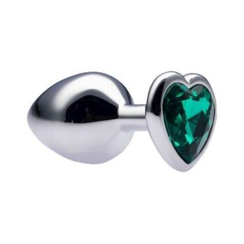 Kinki Range Alloy Love Heart Gemmed Butt Plug - 3.2 Inch - Kinki Range by Share Satisfaction