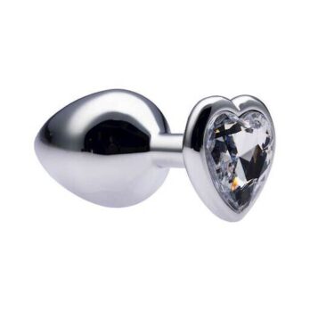 Kinki Range Alloy Love Heart Gemmed Butt Plug - 3.2 Inch - Kinki Range by Share Satisfaction