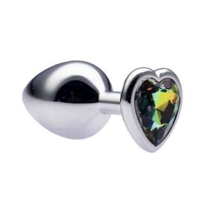 Kinki Range Alloy Love Heart Gemmed Butt Plug - 3.2 Inch - Kinki Range by Share Satisfaction