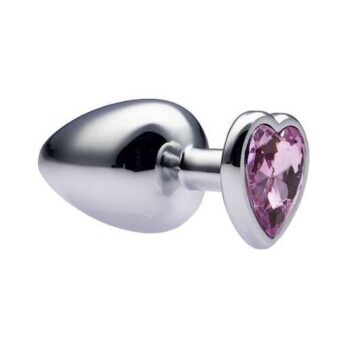 Kinki Range Alloy Love Heart Gemmed Butt Plug - 3.7 Inch - Kinki Range by Share Satisfaction