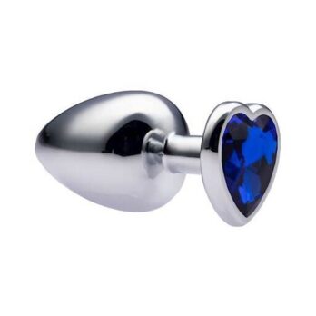 Kinki Range Alloy Love Heart Gemmed Butt Plug - 3.7 Inch - Kinki Range by Share Satisfaction