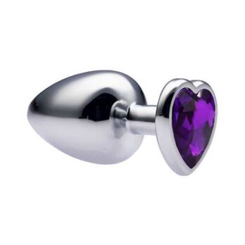 Kinki Range Alloy Love Heart Gemmed Butt Plug - 3.7 Inch - Kinki Range by Share Satisfaction