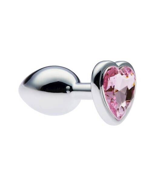 Kinki Range Jewelled Heart Butt Plug - 2.8 Inch - Kinki Range by Share Satisfaction