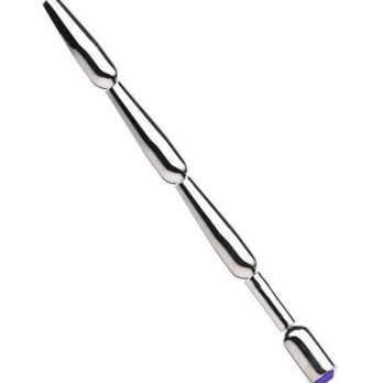 Kink Range Ribbed Jewelled Penis Plug - 4.4 Inch - Kinki Range by Share Satisfaction