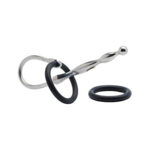 Kinki Range Stainless Steel With Silicone Ring Tapered Penis Plug - Kinki Range by Share Satisfaction