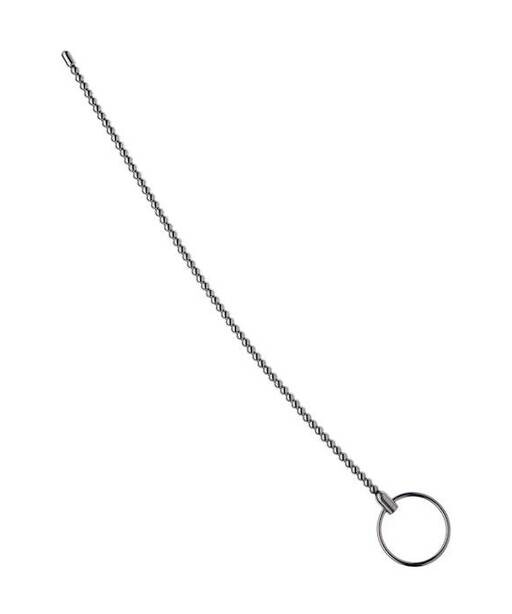 Kinki Range Metal Ring Beaded Penis Plug - 12 Inch - Kinki Range by Share Satisfaction
