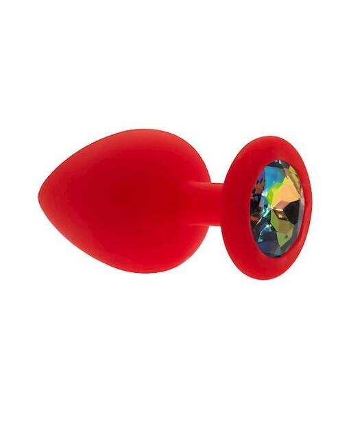 Kinki Range Silicone Gemmed Butt Plug - 3.8 Inch - Kinki Range by Share Satisfaction