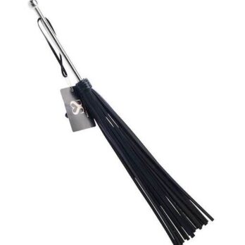 Bound X Saddle Leather Flogger With Metal Handle - Bound X by Share Satisfaction