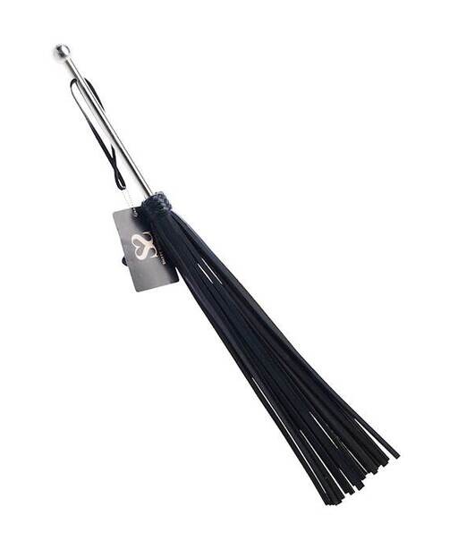 Bound X Saddle Leather Flogger With Metal Handle - Bound X by Share Satisfaction