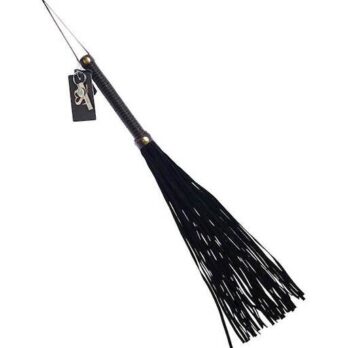 Bound X Suede Flogger With Cord Handle - Bound X by Share Satisfaction