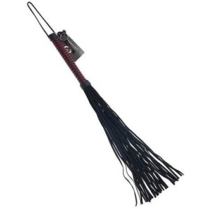 Bound X Suede Flogger With Cord Handle - Bound X by Share Satisfaction