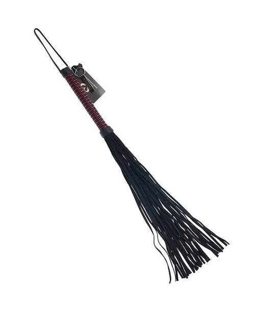 Bound X Suede Flogger With Cord Handle - Bound X by Share Satisfaction
