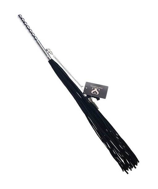 Bound X Suede Flogger With Metal Handle And Chain - Bound X by Share Satisfaction