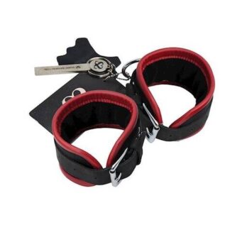 Bound X Rounded Nubuck Leather Wrist Cuffs - Bound X by Share Satisfaction