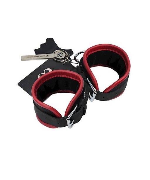 Bound X Rounded Nubuck Leather Wrist Cuffs - Bound X by Share Satisfaction