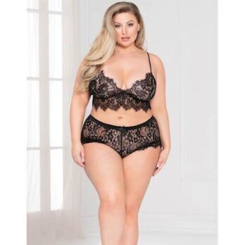 Enchanting Bra Set 11127 Black XL - Seven Til Midnight