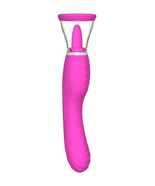 Lottie Pussy Pump and Licking Vibrator -