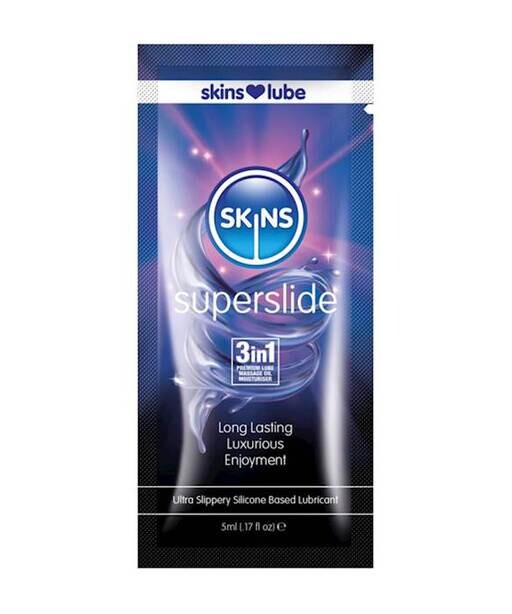 Skins Super Slide Silicone Based Lubricant 5ml foil -