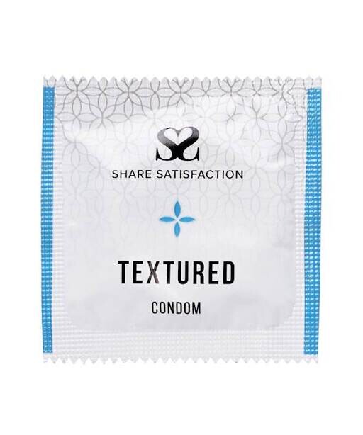 Share Satisfaction Textured Condom Single - Share Satisfaction Condoms