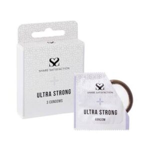 Share Satisfaction Ultra Strong Condom 3 Pack - Share Satisfaction Condoms