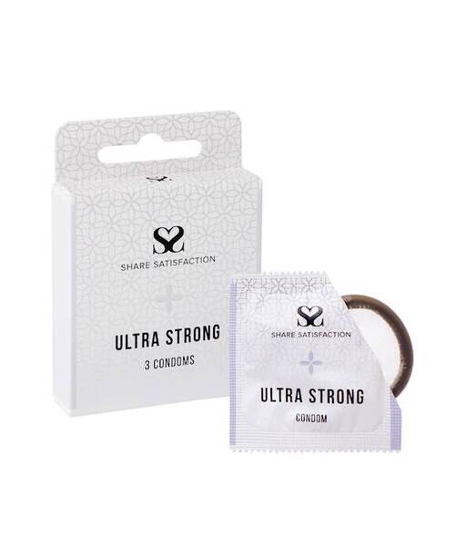 Share Satisfaction Ultra Strong Condom 3 Pack - Share Satisfaction Condoms