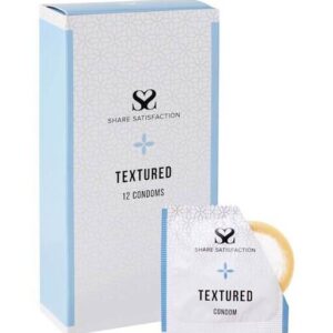 Share Satisfaction Textured Condoms 12 Pack - Share Satisfaction Condoms