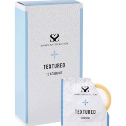 Share Satisfaction Textured Condoms 12 Pack - Share Satisfaction Condoms