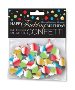 Happy Fucking Birthday Fu Finger Confetti - Little Genie