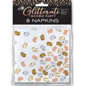 Glitterati Boobie Party Napkins - Little Genie