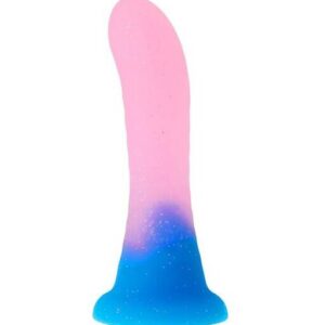 Nood Colours - Glow in the Dark Jelly Glitter Dildo - Foil Bag - Nood by Share Satisfaction