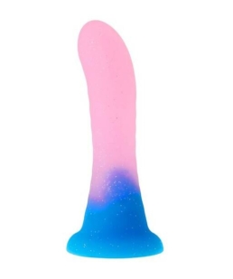 Nood Colours - Glow in the Dark Jelly Glitter Dildo - Foil Bag - Nood by Share Satisfaction