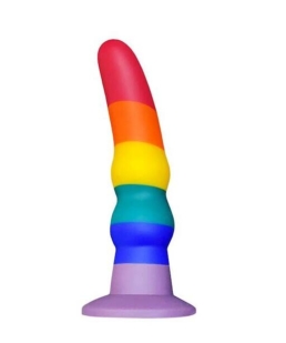 Nood Colours - Rainbow Rippled Dildo - Foil Bag - Nood by Share Satisfaction