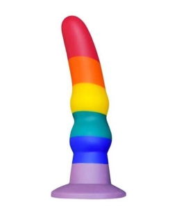 Nood Colours - Rainbow Rippled Dildo - Foil Bag - Nood by Share Satisfaction