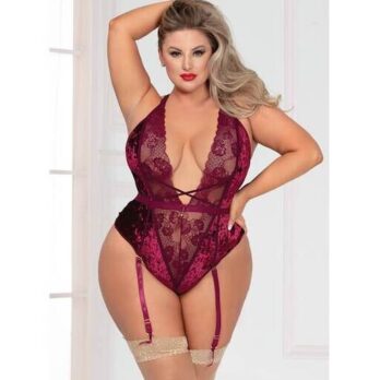 Lace Teddy Velvet Crush - Seven Til Midnight