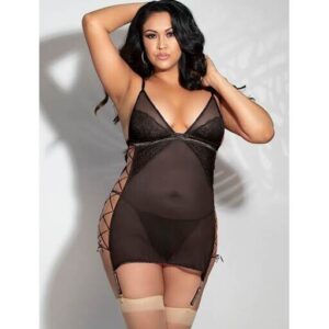 2-Piece Chemise Set Midnight Kiss - Seven Til Midnight