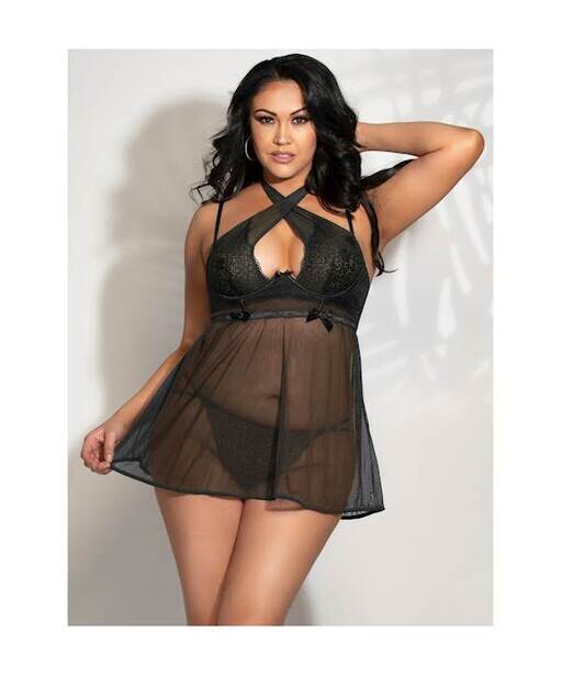 2-Piece Babydoll Set Drama Queen - Seven Til Midnight